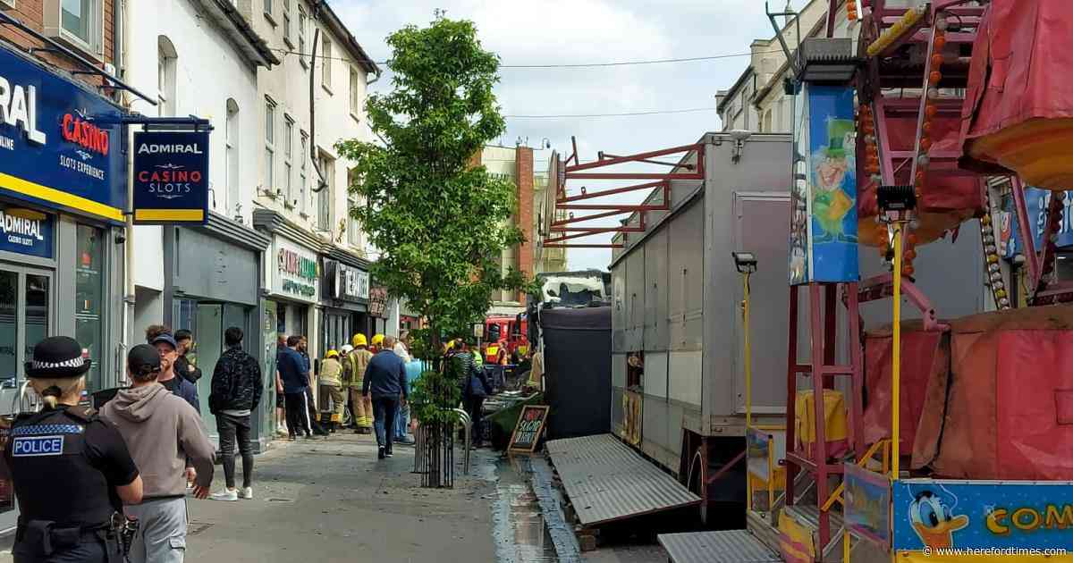 Passing paramedic comes to rescue at Hereford Mayfair fire