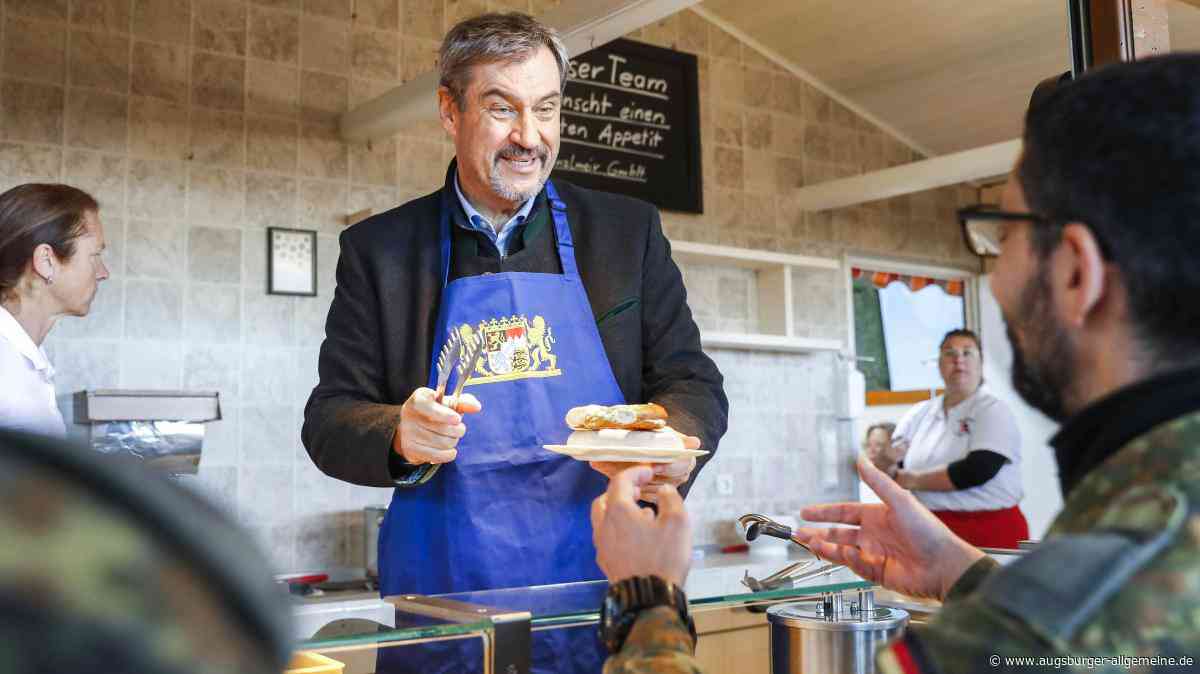 Neuburger Geschwader: Markus Söder sagt Danke mit einem Weißwurstfrühstück