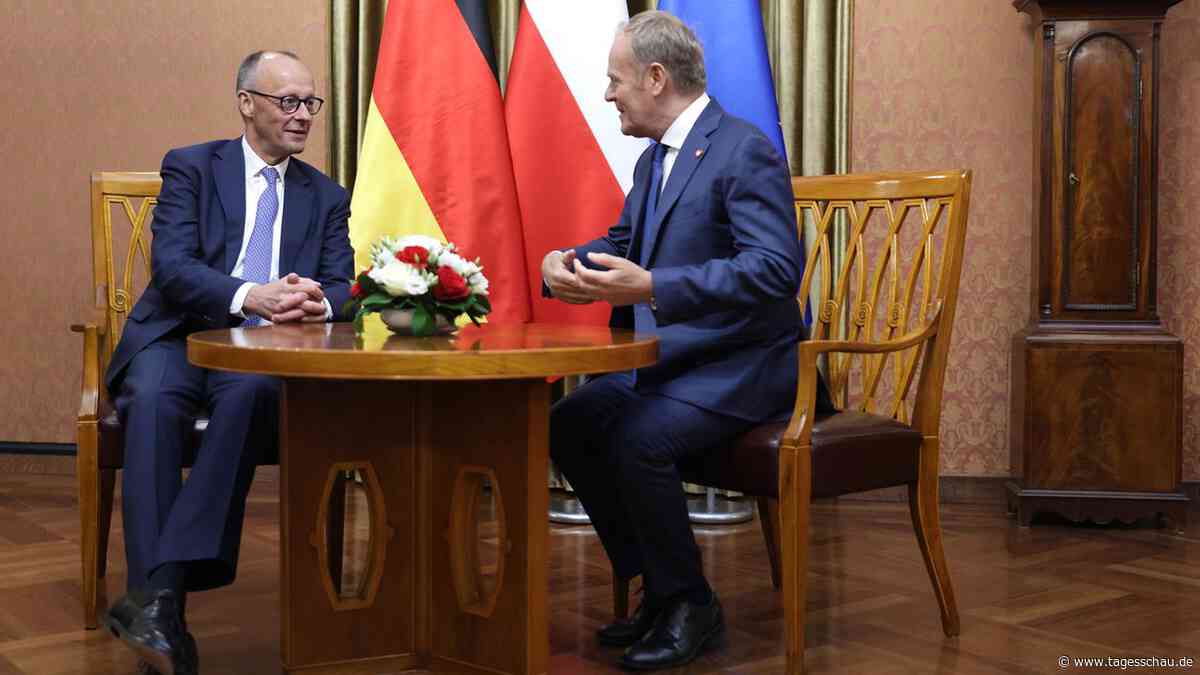 Liveblog zur Bundesregierung: ++ Merz besucht Tusk in Warschau ++