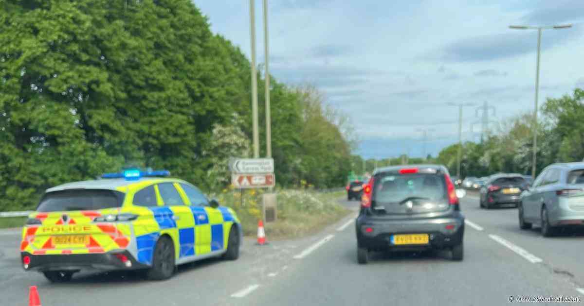 Rush hour road closure caused by abandoned caravan