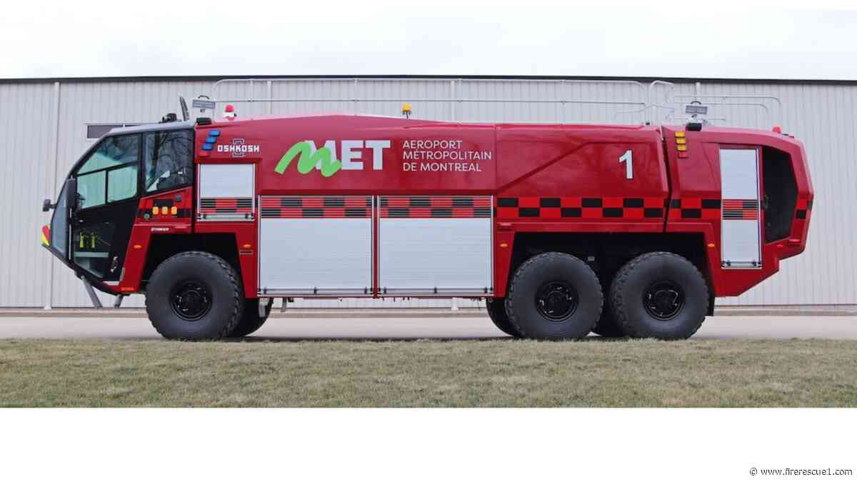 MET – Montreal Metropolitan Airport takes delivery of 2 Oshkosh Airport Products Striker 6x6 ARFF Vehicles