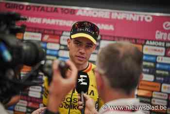 Wout van Aert start door virale infectie met “bang hartje” aan Giro: “Vorige week nog schrik dat ik start niet zou halen”