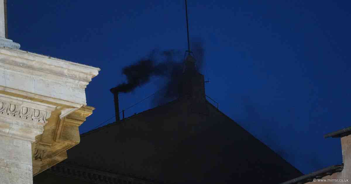 ANDY LINES: 'There were gasps all around me as black smoke rose above the Sistine Chapel'