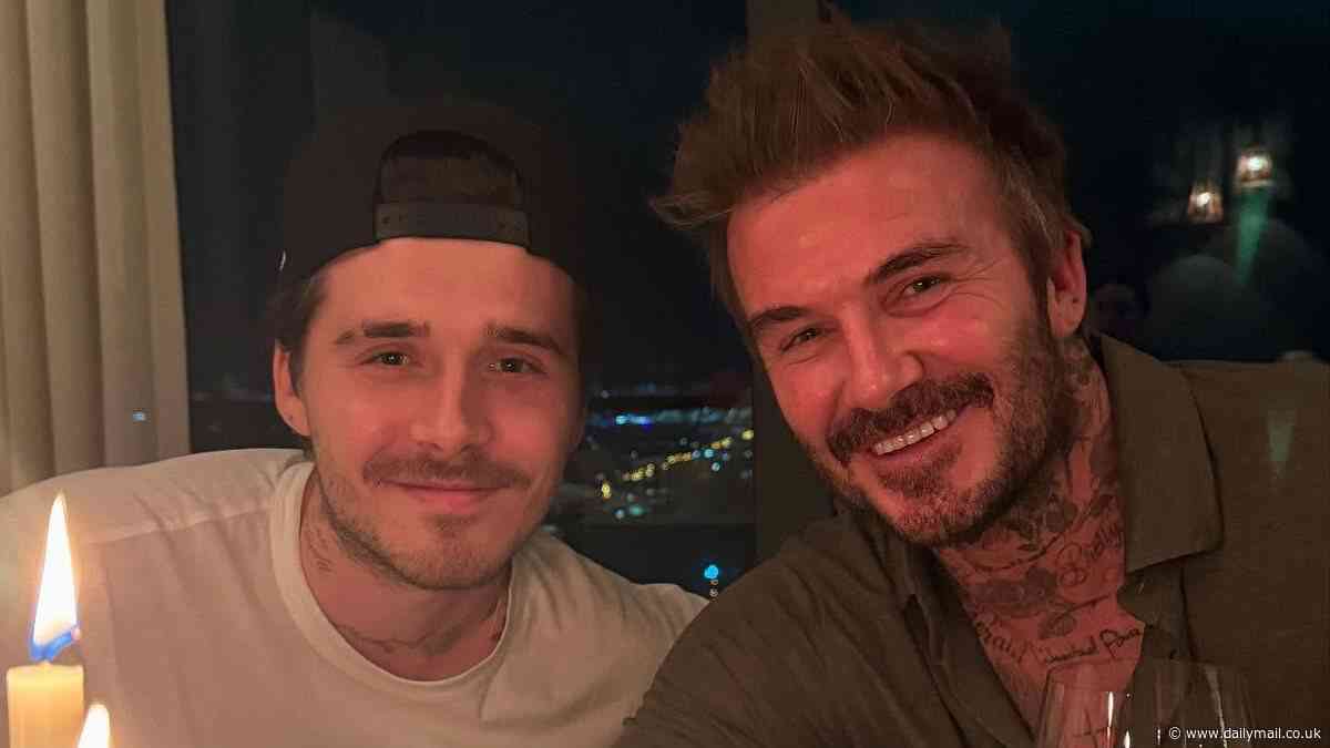 David Beckham 'desperate to make amends with son Brooklyn as he fears history is repeating itself' after former footballer's bitter fall out with his father Ted