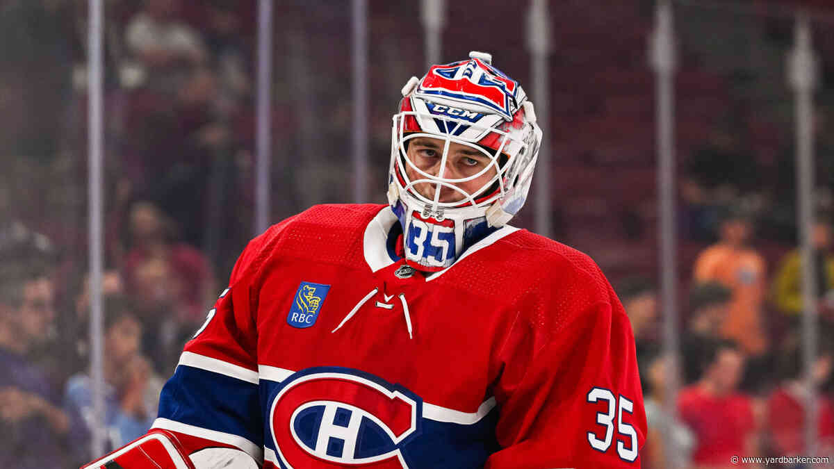 Originally, Samuel Montembeault was not expected to stay long with the Habs