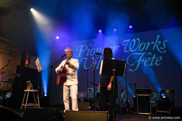 At the Pioneer Works Gala, Birthday Cake, David Byrne, and the Spector of Trump