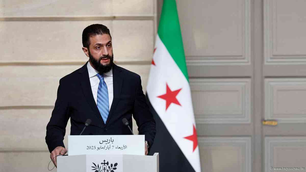 Syriens Übergangspräsident: "Indirekte Verhandlungen" mit Israel