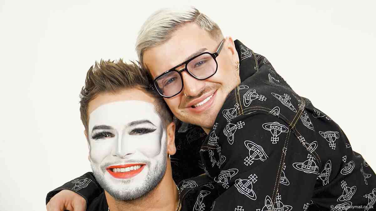 Celebrity Big Brother's Chris Hughes receives a drag makeover from Danny Beard - before playing a hilarious prank on one of their housemates with his new look