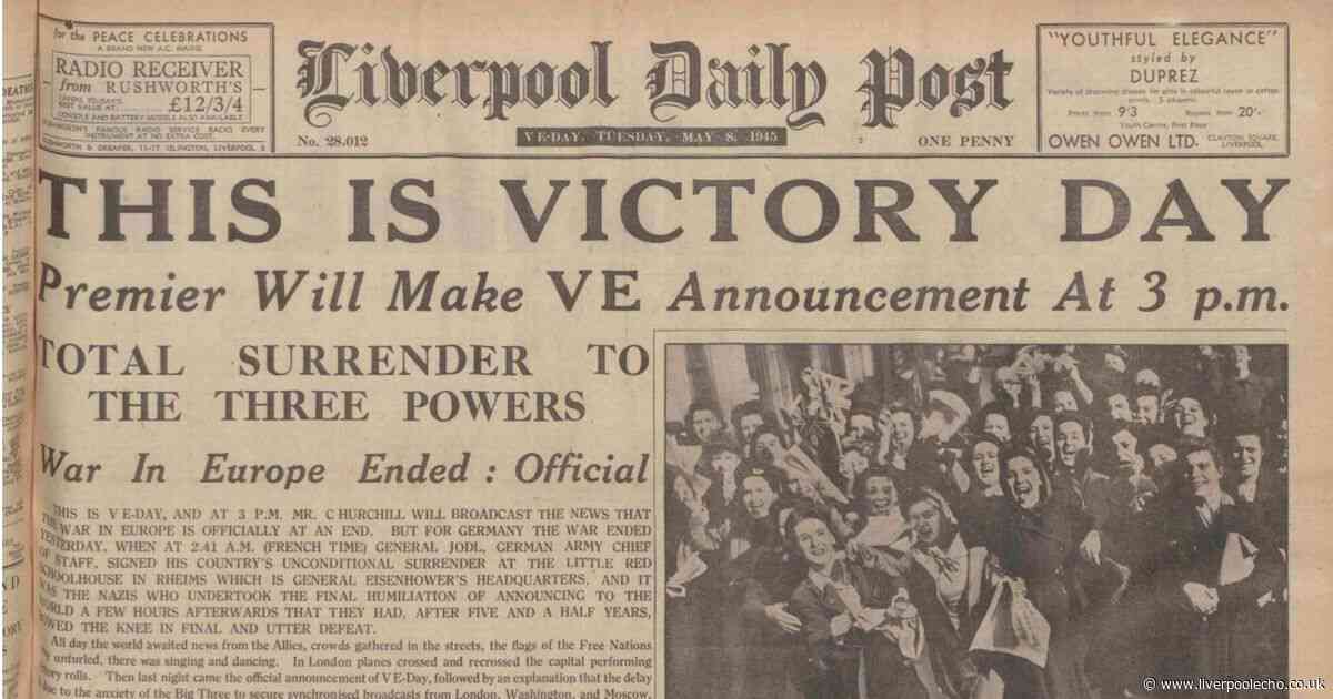 How the Liverpool Daily Post reported on VE Day 80 years ago