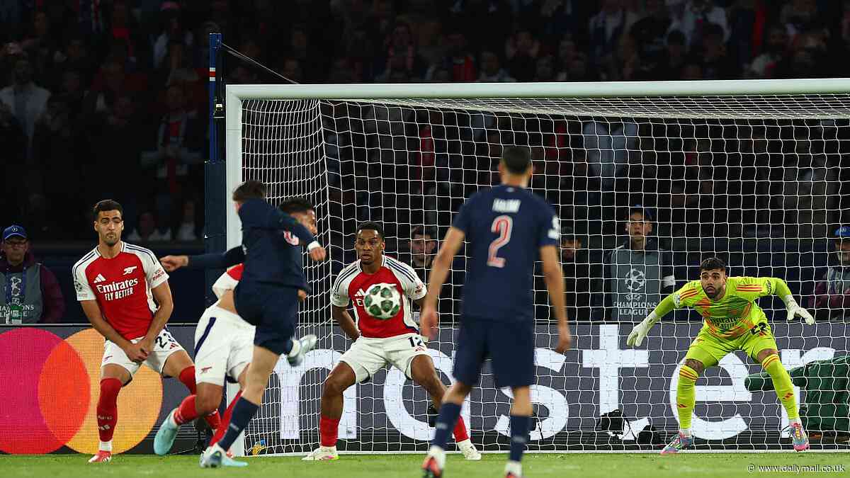 PSG vs Arsenal - Champions League: Live score, team news and updates as Gunners pull one back but final hopes hang by a thread in closing stages