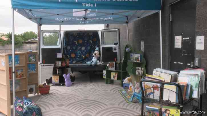 Albuquerque Public Schools dedicates mobile library to long-time employee