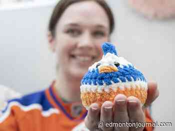 'No idea it was going to blow up like this': Woman crochets Edmonton Oilers themed emotional support chickens for stressed out fans