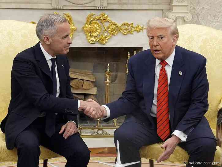 A photo of a football game and golf gear: What Canada's gifts to Trump say about a 'relationship reset'