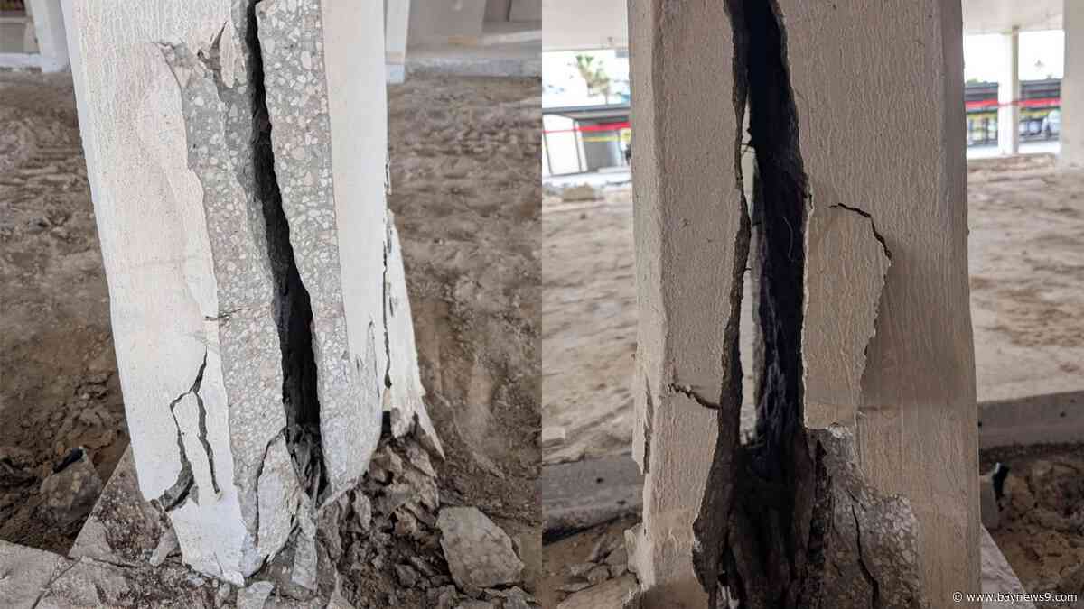 Engineering crews to examine 2-foot crack in column at Clearwater condo