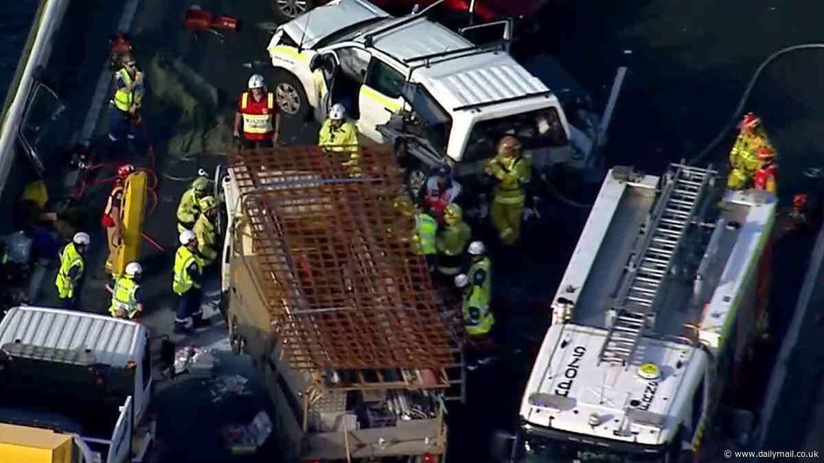 M1 closed after major accident: Traffic backed up heading towards Sydney