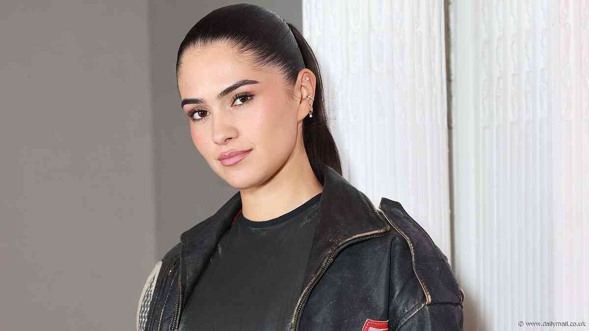 Romeo Beckham's girlfriend Kim Turnbull puts on a brave face at Maison Crivelli event in London as she's pulled into the 'family feud'
