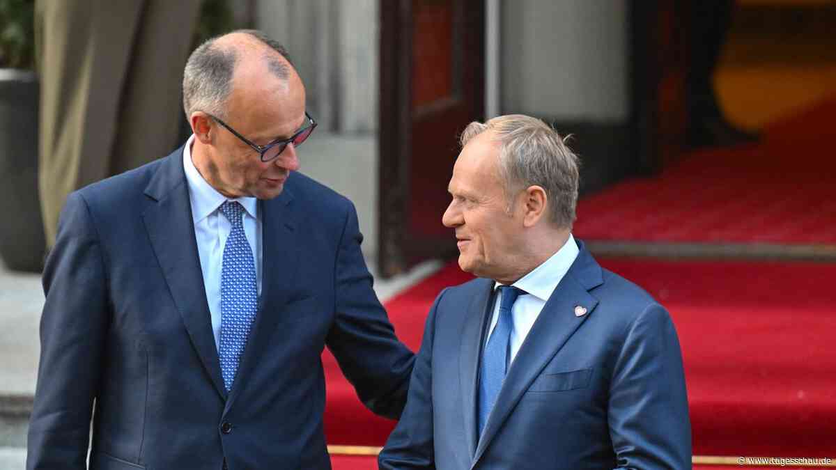 Merz' Antrittsbesuch: Polens Premier kritisiert deutsche Migrationspolitik