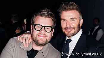 Why did James Corden miss David Beckham's big night? Pal was 'surprisingly' absent from party attended by all the footballer's best friends - that son Brooklyn skipped