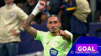 Raphinha puts Barcelona ahead for first time against Inter
