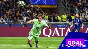 Olmo heads Barcelona level against Inter