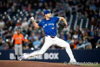 Blue Jays RHP Max Scherzer throws to hitters for the 1st time since going on injured list