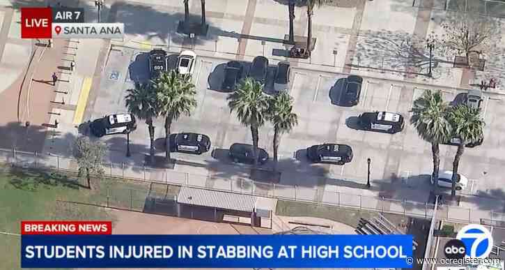 3 Santa Ana High School students stabbed; 1 fatally