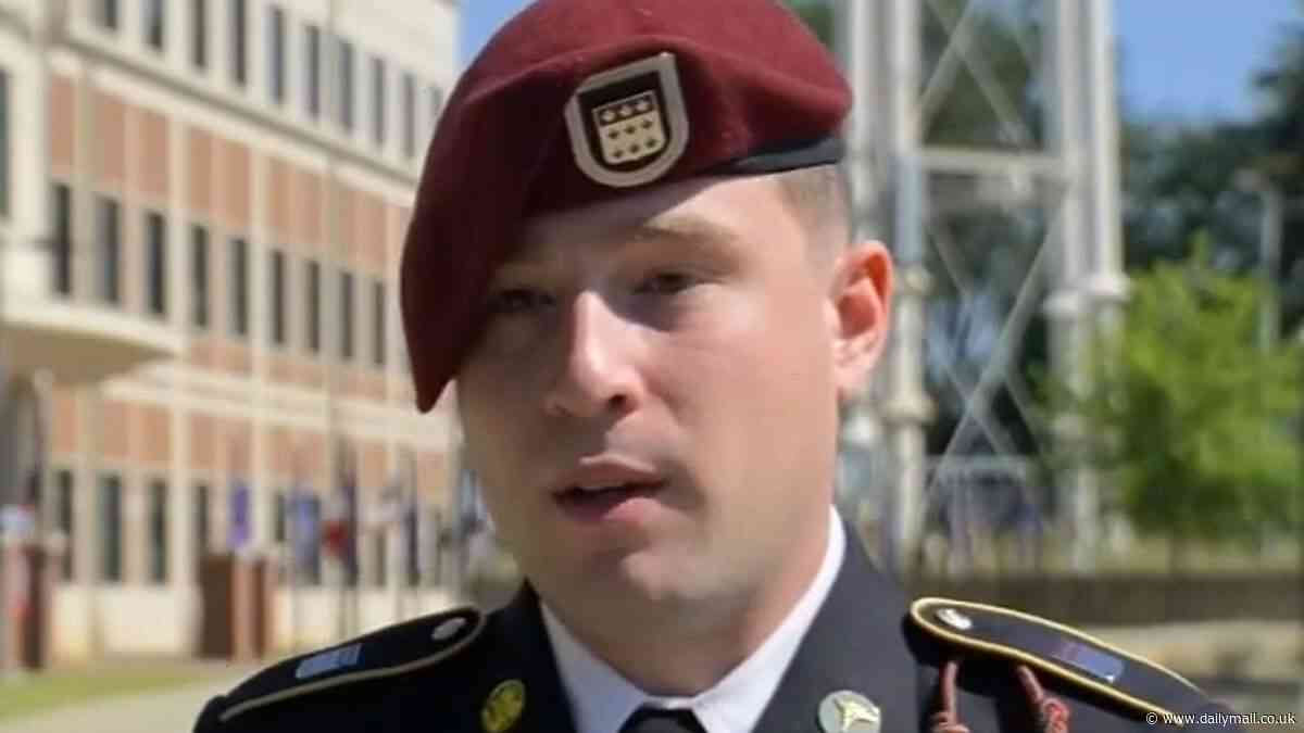 Brave paratrooper's humble four-word remark as he's honored with heroism medal for saving teenager's life