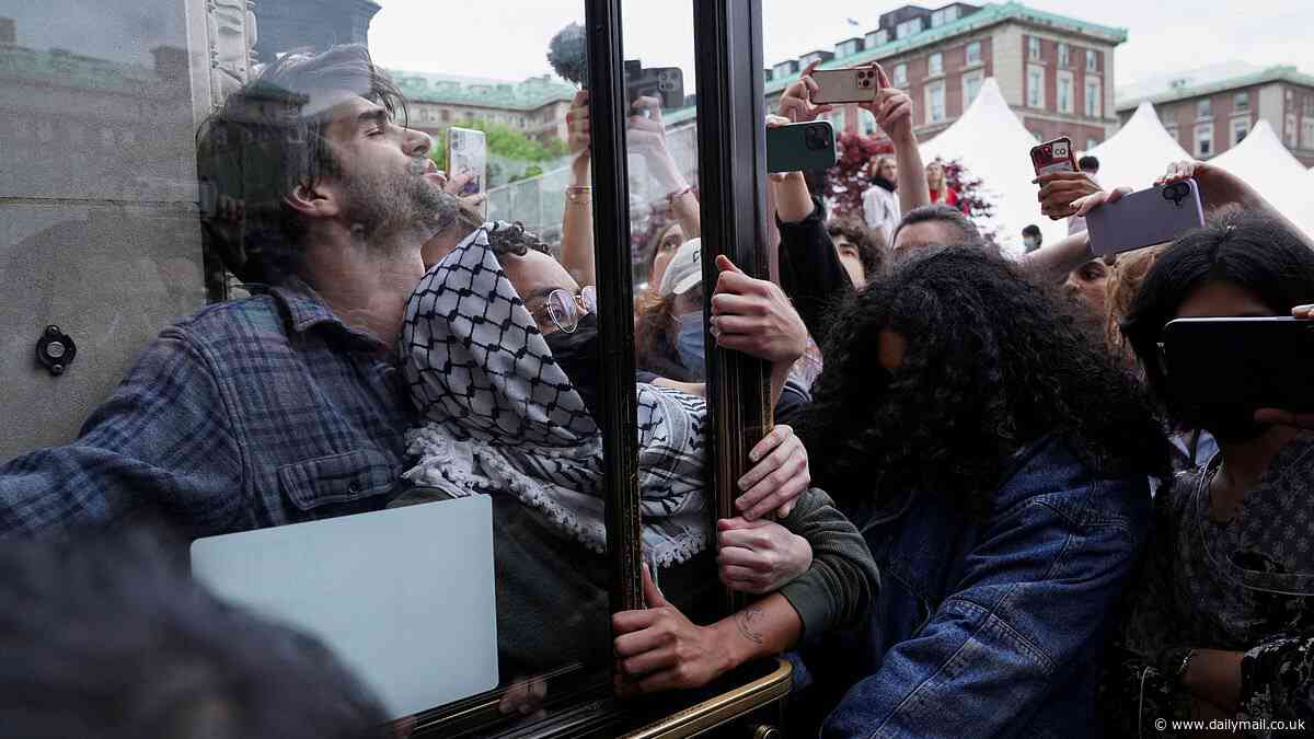 Anti-Israel Columbia protestors suffer instant karma after storming campus to defy Trump