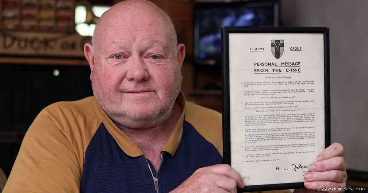 Jesmond man discovered letter from Army Field Marshal signed on VE Day when he moved into his home