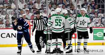 Rantanen hat trick leads Dallas Stars past Winnipeg Jets in Game 1