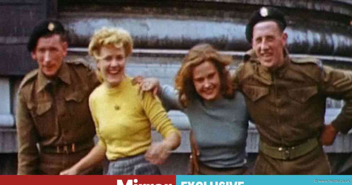 Tragic truth behind famous smiles in VE Day photo beamed around the world