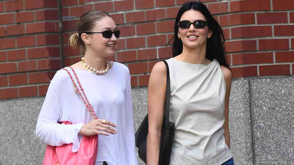 Kendall Jenner and pal Gigi Hadid are the epitome of off duty model chic as they step out together in New York