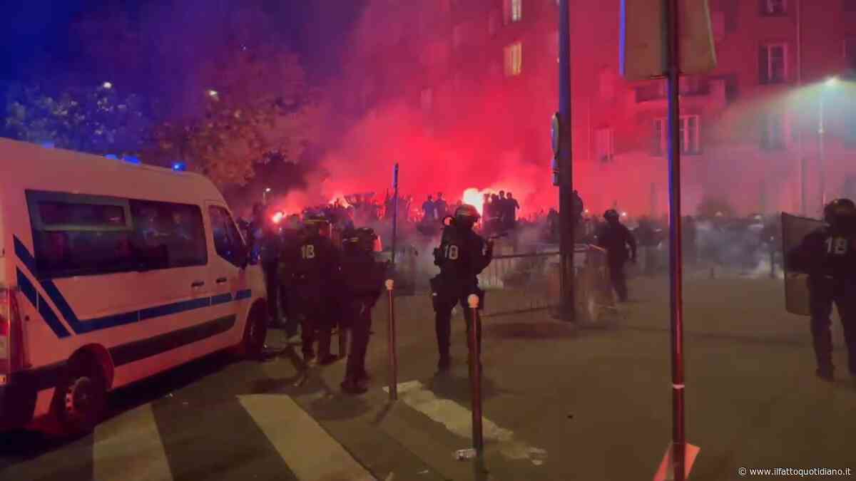 Paris Saint-Germain-Arsenal, scontri tra tifosi e polizia tra le strade della capitale – Video