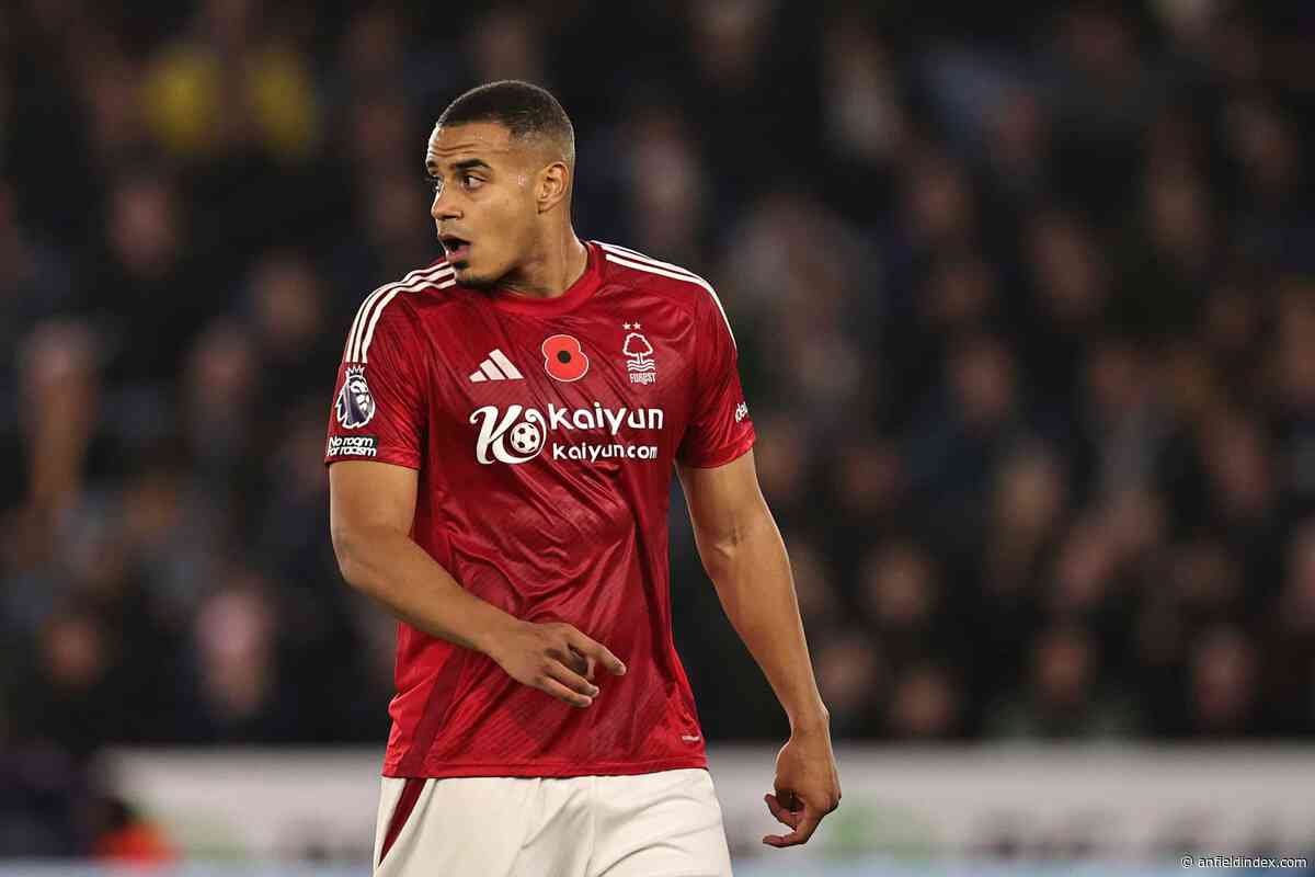Report: Liverpool monitoring Nottingham Forest defender for summer move