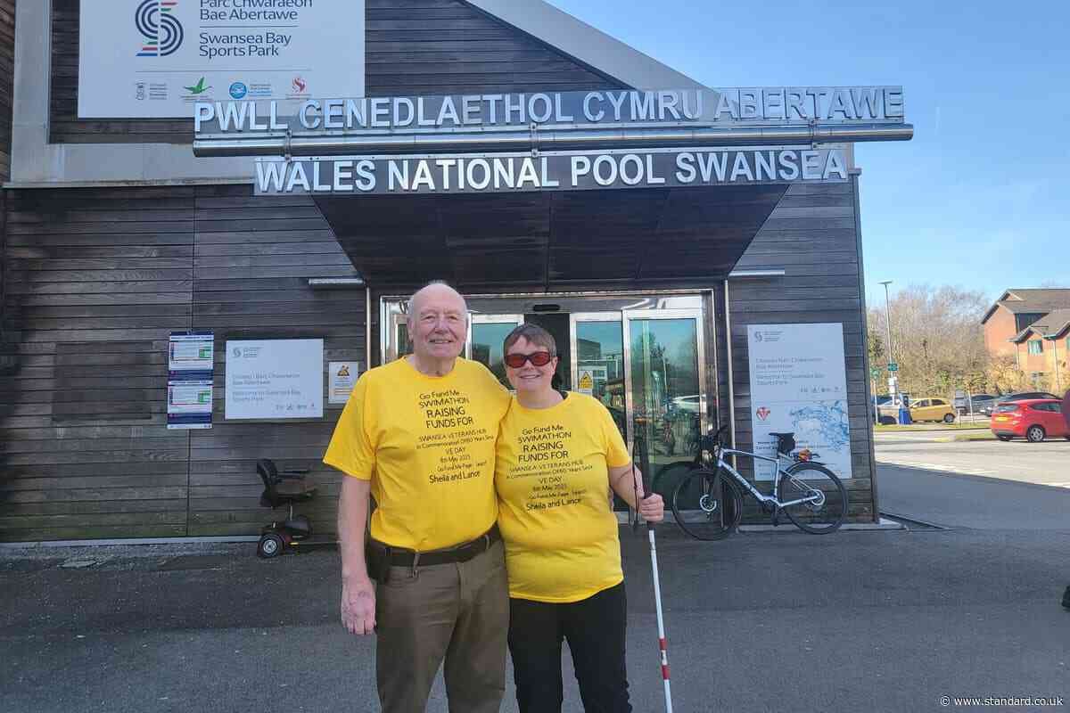 Veterans mark VE Day with swimathon covering 80 lengths weekly over two months