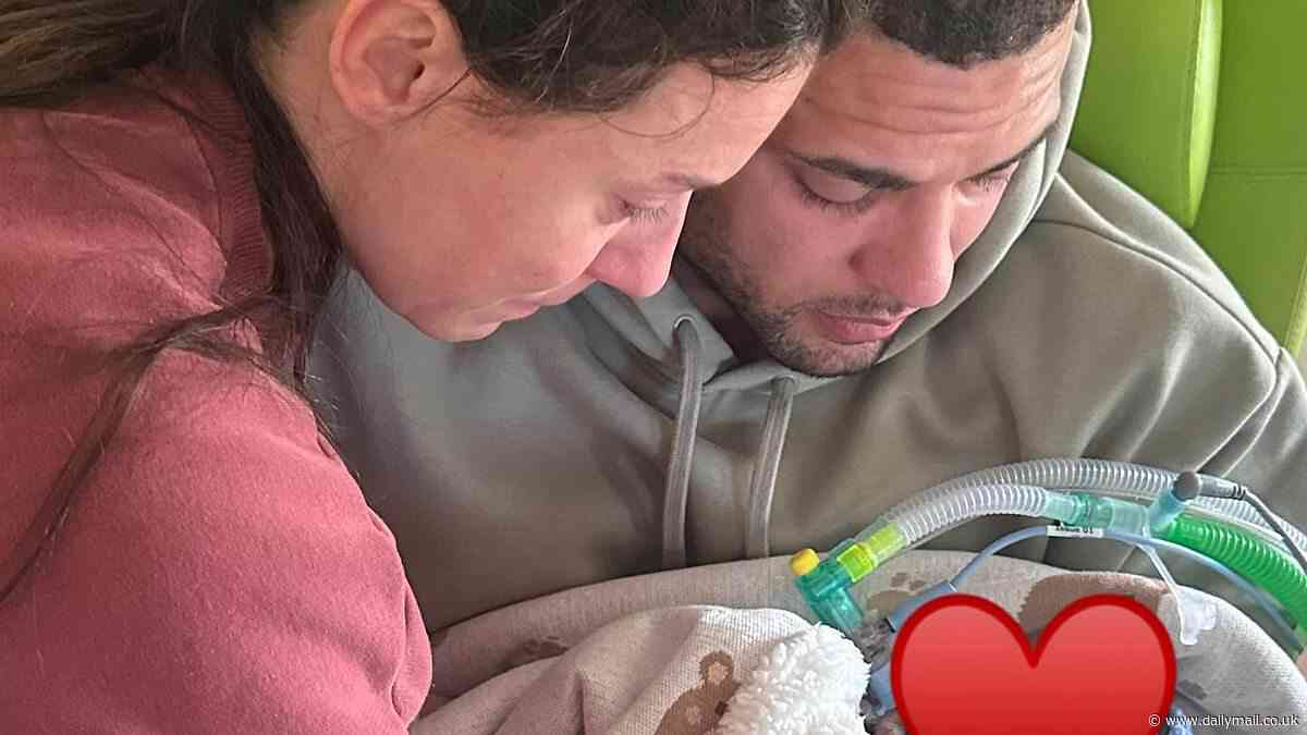 Gladiator star Steel holds a funeral for his baby son who died at 13 days old as he shares heartbreaking speech about his 'tiny and brave' boy