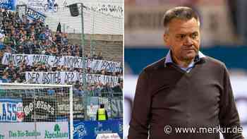 Hansa-Fans provozieren und beleidigen Haching-Präsident Schwabl