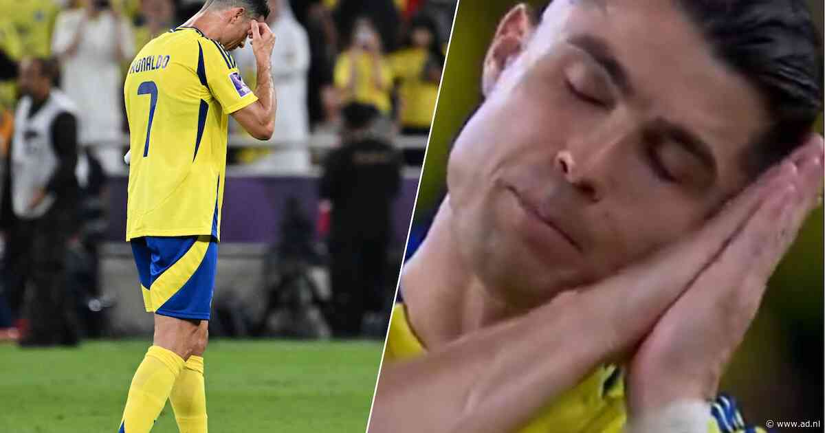 Cristiano Ronaldo woedend op zijn teamgenoten: slaapgebaar na verdwijnen titeldroom
