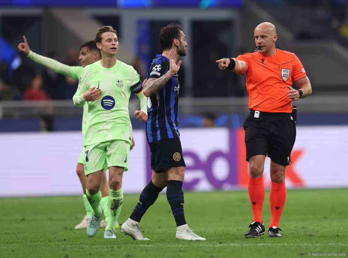 Referee from Inter 4-3 Barcelona denies making controversial post-match comments