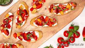 Perfekt für Grill-Partys: Erdbeer-Bruschetta ist ein traditioneller Klassiker mit Twist