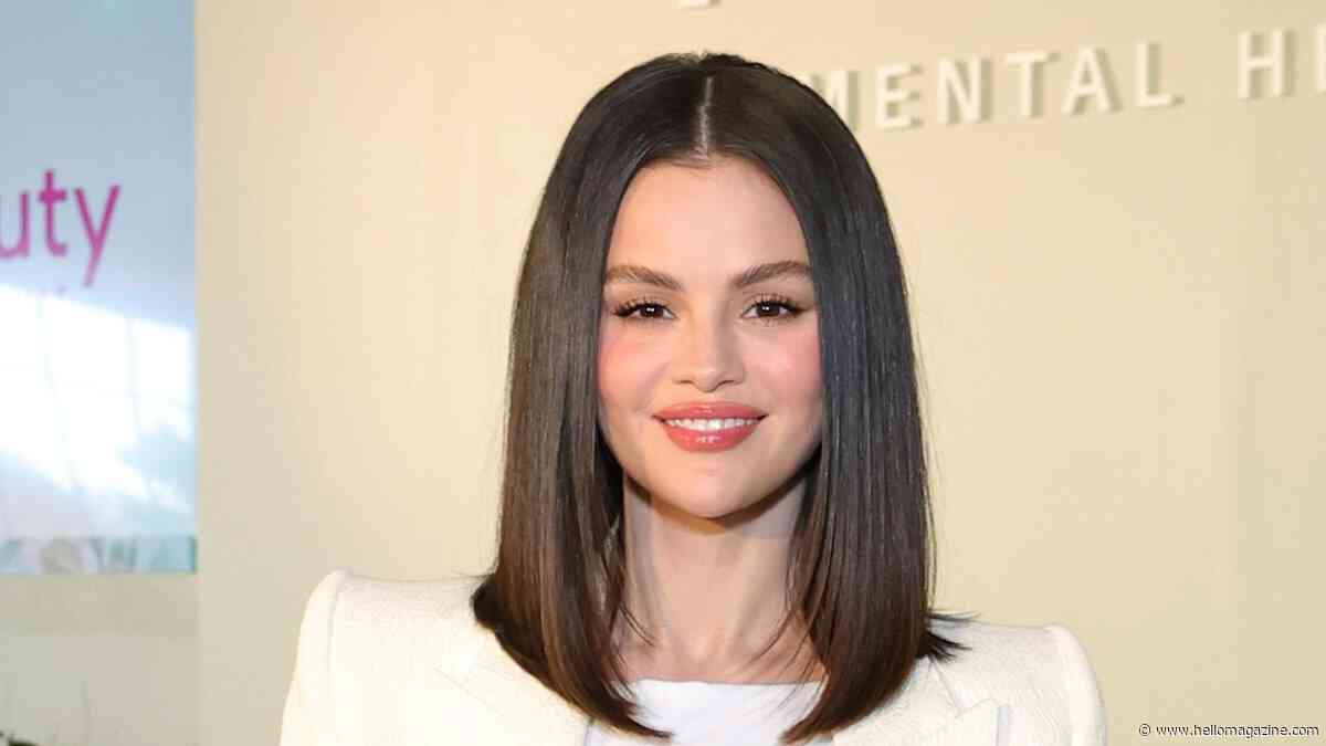Selena Gomez's leather dress and boots combo is a spring layering dream