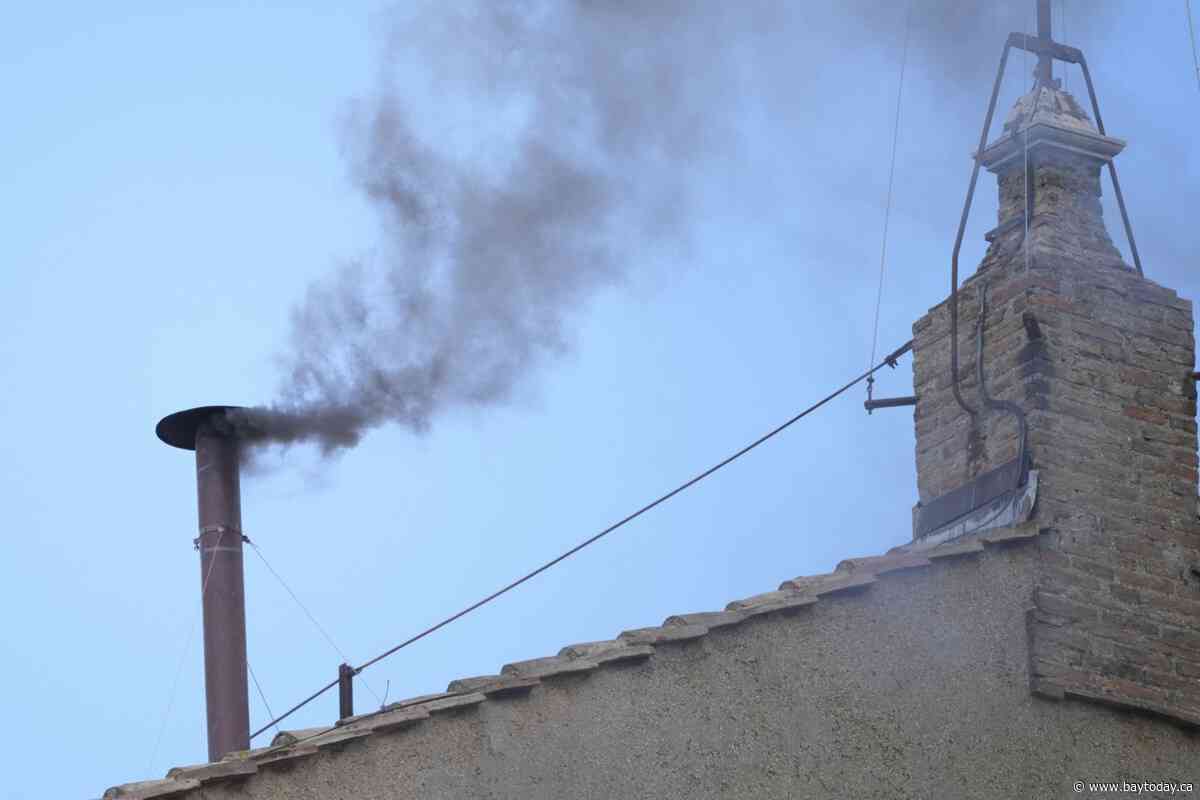 No new pope elected yet after black smoke pours out of Sistine Chapel's chimney