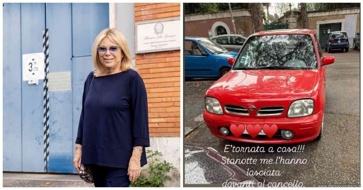 Rita Dalla Chiesa e il giallo dell’auto rubata e poi restituita: “Stanotte me l’hanno lasciata davanti al cancello”