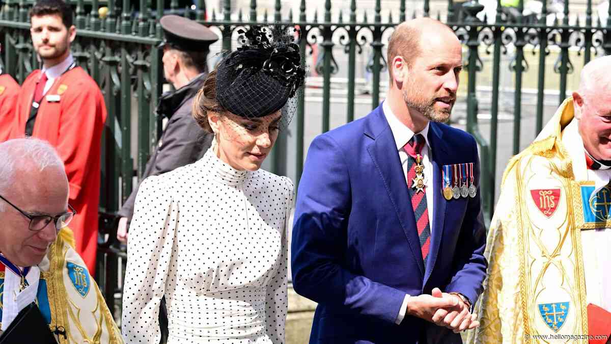 Prince William and Princess Kate make solemn appearance with King Charles at VE Day service – best photos 