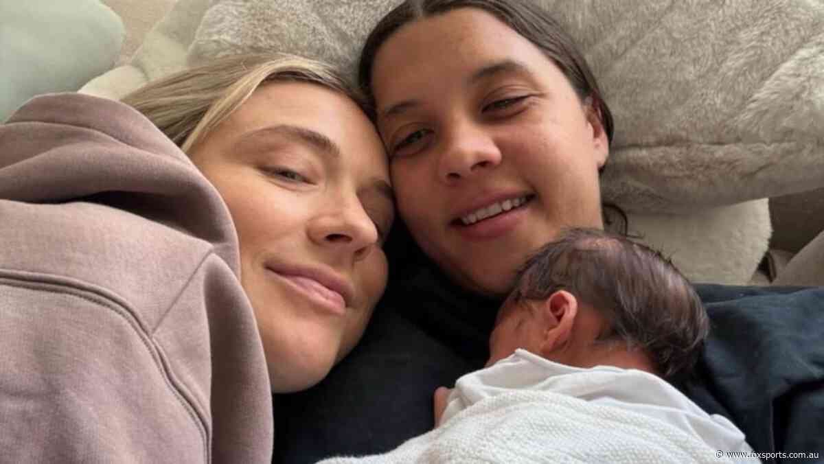 ‘Little man is here’: Sam Kerr and partner Kristie Mewis announce birth of baby boy