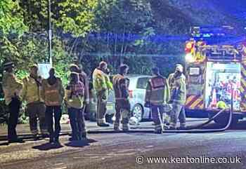 Two teenage boys arrested after fire at derelict school