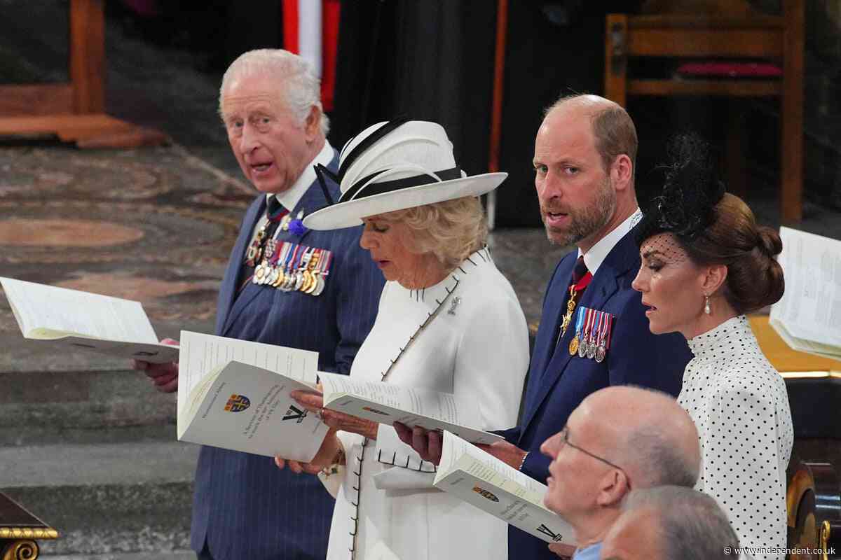 VE Day - live: Royals attend service for 80th anniversary where bishop warns ‘good is under threat again’