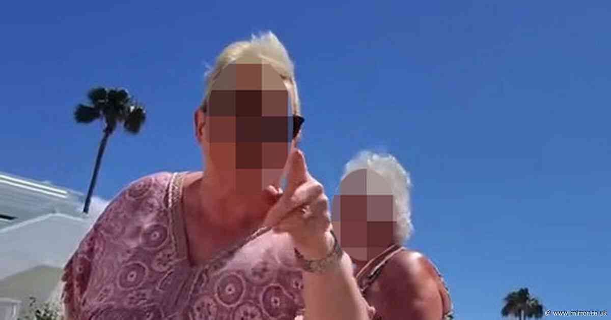 Moment 'Karen' screams at fellow Brit tourists for 'stealing her sunbeds' in Lanzarote