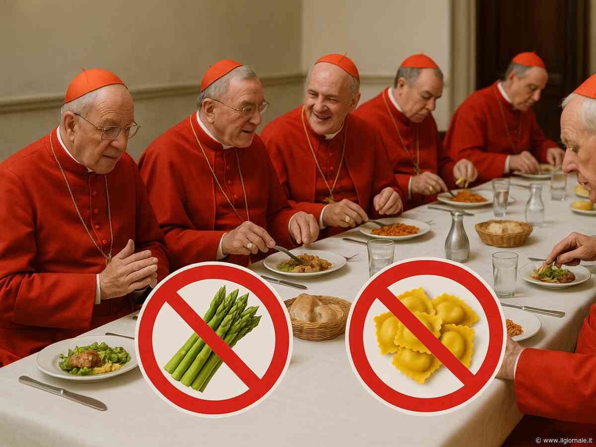 Tortelli e asparagi vietati in Conclave: ecco il perché