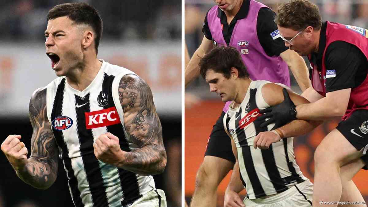 Weakened, tired and still AFL’s best: Magpie magic stuns wasteful Freo amid scary blow